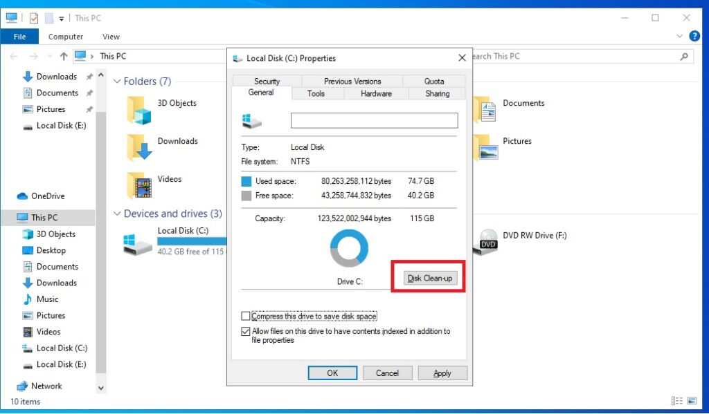 speed up windows 10