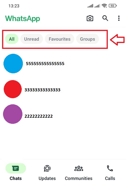 whatsapp chat filters